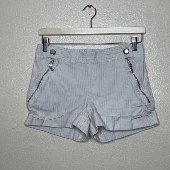 Marc By Marc Jacobs Shorts Womens 2 Chino Pockets Striped Cotton Bland - Picture 1 of 12